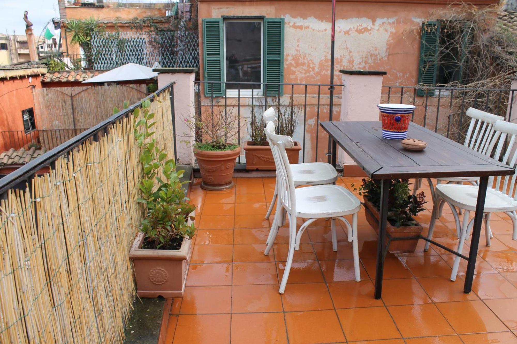 Casa Greco - Attico Con Terrazza, Trastevere Řím Exteriér fotografie